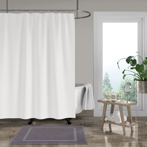 Tapis de Douche Gris foncé 50x70 cm 100% Coton Ultra Absorbant Épais (1/5)