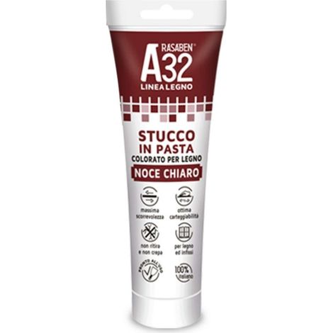 Rasaben Stucco In Pasta Colorato Per Legno A32 Rovere Ml. 150 - 6 Pz