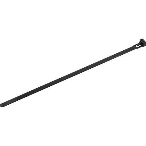 Faithfull FAICT250R Reusable Cable Tie Black 7.6 x 250mm (Pack 50) FAICT250R (1/5)