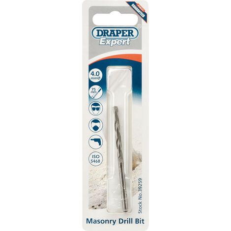 Professional Masonry Drill Bit with Pointed Tip for Hammer Drills, Model MD12PB, Blue (1/5)