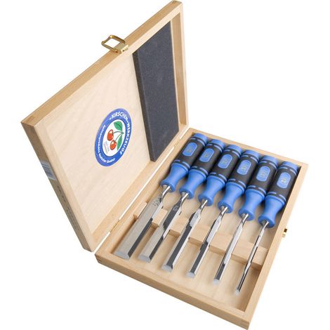 Kirschen 1108 HK 6er Set Holzmeißel aus Spezialstahl