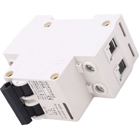 Disjoncteur miniature BAOYIDZ47X-63 25 A 400 V AC/DC 2P pour systèmes photovoltaïques à panneaux solaires, montage sur rail DIN (1/5)