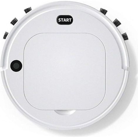 Aspirateur Robot avec 3In1 Humidificateur Mobile Robot De Balayage Batterie Intégrée De 1200Mah, 2.7In Mince Nettoyage À Faible Bruit De 60Db Convient Au Nettoyage des Tapis De Sol (1/5)