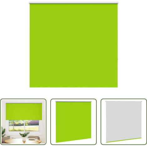 vidaXL Sichtschutz - Verdunkelungsrollo Grün 145x175cm Stoffbreite 141,6cm Polyester (1/5)