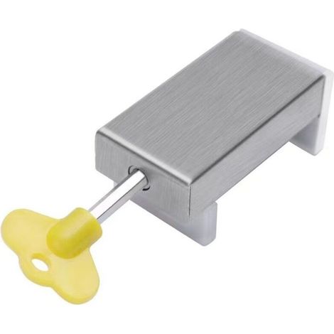 Serrure de fenêtre de porte 1 pièces serrure de fenêtre de sécurité coulissante avec clé pour fenêtres coulissantes port (1/4)