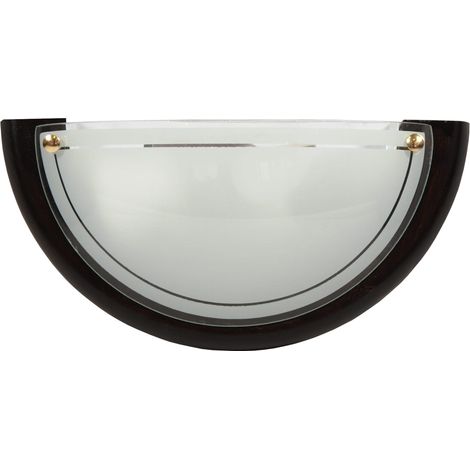 Plafonnier Candellux Wenge bois blanc verre 30cm E27 (1/3)