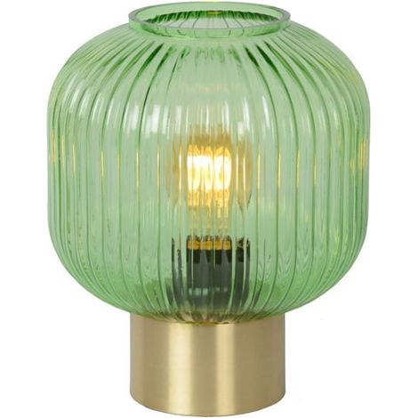 Lampada da tavolo Lucide Maloto verde oro E27 40W IP20 (1/5)