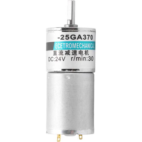 Moteur à courant continu 24V XD-25GA370, 30 tr/min, micro moteur à engrenages à aimant permanent, faible vitesse, sens horaire/antihoraire, pour automatisation industrielle (1/5)