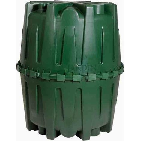 Serbatoio per acqua piovana in polietilene da 1600 L. Diametro 135 cm, Altezza 160 cm. Adatto per installazioni interrate