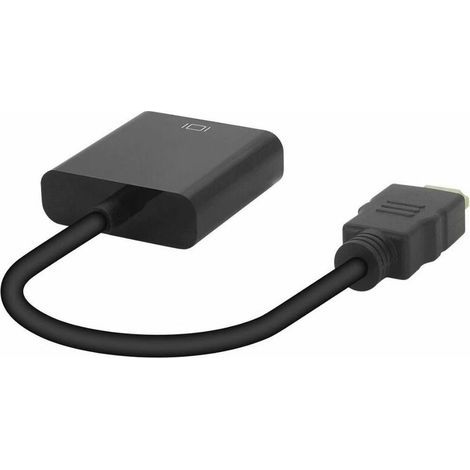 Adaptateur HDMI vers VGA plaqué or, mâle vers femelle – (1/4)