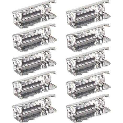 10 morsetti fissi per cinghia di distribuzione - Larghezza 6 mm - Clip di fissaggio per cinghia di ricambio per stampante 3D