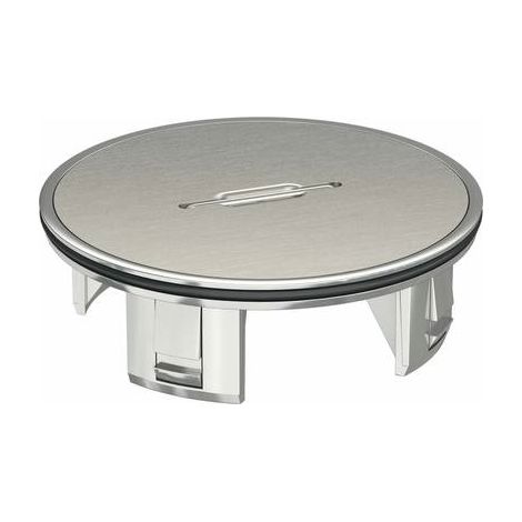 OBO Bettermann Tubo con piastra di copertura Ø110mm Zinco pressofuso nichelato, 7428140