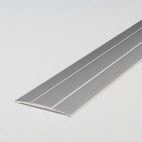 Übergangsprofil "Den Helder" / Übergangsschiene, 38 mm, Typ: 12 (Aluminium eloxiert):-silber-1000-gebohrt (1/5)