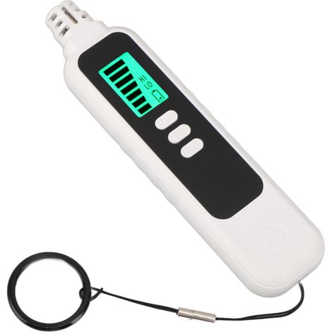 Détecteur de gaz professionnel haute précision et haute sensibilité avec alarme sonore et visuelle, testeur de gaz combustible portable et écran LCD, blanc, pour la maison, l'usine et l'hôtel. (1/5)