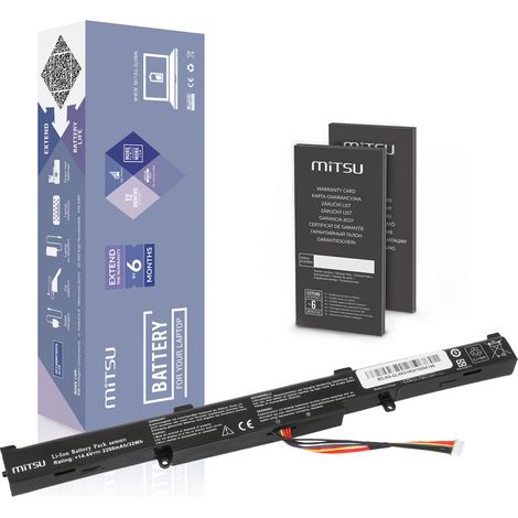 Batería A41N1611 para Asus ROG Strix GL553V GL742V GL752V (1/5)