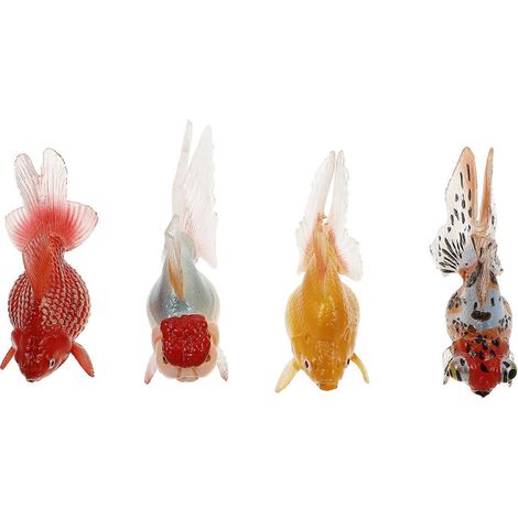 Figurines de poissons koi en PVC pour la décoration d'aquarium (lot de 4) (1/5)