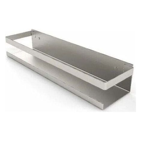 Ablage, Duschablage, ohne Bohren, Badezimmerregal aus Edelstahl, selbstklebend, gebürstet, 30 cm, 1 Stück (1/3)