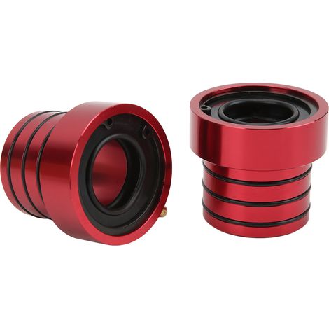 2pcs Joints d'essieu avant Billet Aluminium Résistant Oxydation Remplacement pour Jeep Wrangler Cherokee TJ Rouge (1/5)