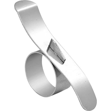 Pelapatate per arance in acciaio inox, strumento versatile e facile da usare per tagliare gli agrumi in cucina. (1/5)