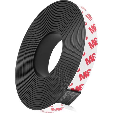 Cinta magnética autoadhesiva - 2 metros - 15 mm x 1,5 mm - tira magnética con fuerte capa adhesiva - se puede cortar a medida (1/5)
