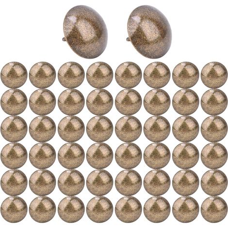 50 Pieces Thickened Upholstery Tacks Furniture Nail Pins, Furniture Nail Head Decorative Trim, Round Head Decorative Hardware Parts(2323mm) (1/5)
