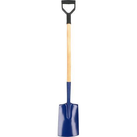 Vanga da giardino, lama in metallo, manico in legno, lunga 122 cm, efficace per scavare e diserbare, costruzione robusta. (1/5)