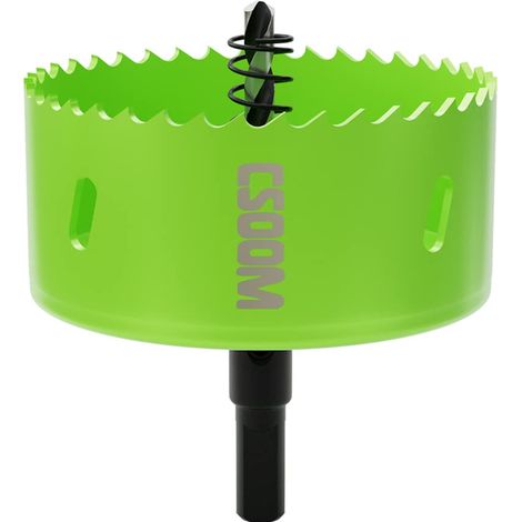 Scie cloche bi-métal pour travaux dans les plaques de plâtre, le plastique, le bois, les métaux, la tôle d'acier fine, outil de perçage haute performance, taille 90 mm (1/5)