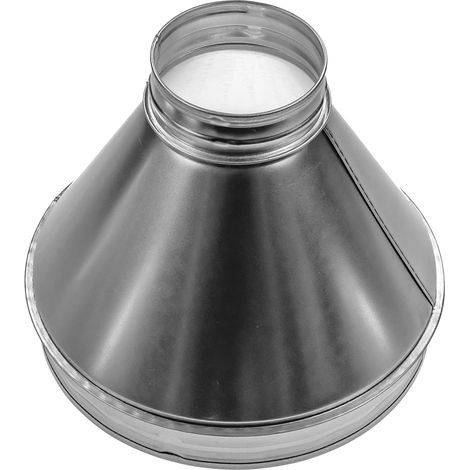 1 Réducteur Augmentateur Conduit Acier Galvanisé 25,4cm 10,2cm Ventilation CVC Sèche-linge