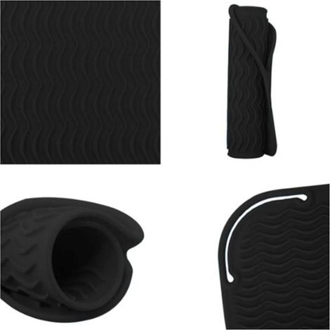 Tapis Protecteur Silicone Anti-Calorique Sac Portable Tapis Couverture Brosse Plate Fer Plat Décoiffage Cheveu Décoiffage