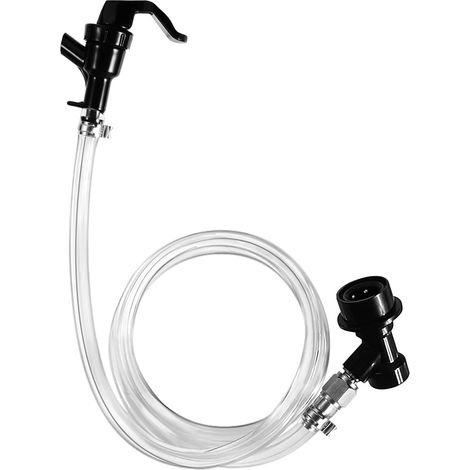 Kit de línea de cerveza con cierre - Grifo tipo bola con cierre para picnic - Accesorio para barril dispensador - 1,5 m - 1 pieza (1/5)