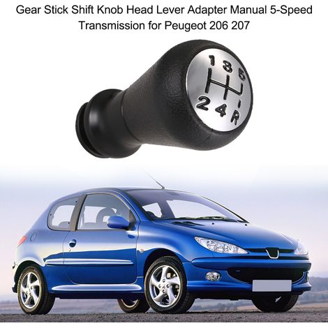 Jeffergarden Adaptateur de levier de vitesse pour boîte de vitesses manuelle à 5 vitesses, pièces de rechange pour Peugeot 206 et 207 (1/5)
