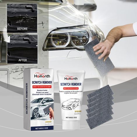 Flashing Cloth Autokratzerentfernungsset – repariert Lackkratzer, poliert und schützt – 60 g + 6 Nano-Reinigungstücher -- DE (1/5)