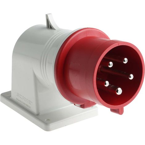 Connecteur industriel RS PRO Mâle, 3P+N+E, 32.0A, 415,0 V, Montage mural ( Prix pour 1 ) (1/5)