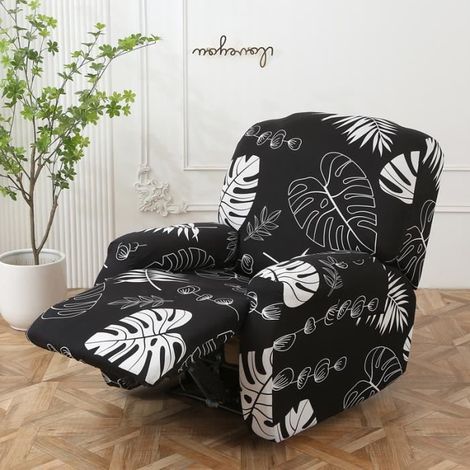 Housse de Chaise Longue Housses de Fauteuil inclinables Housse de Chaise Relax inclinables 4 pièces, D (1/4)