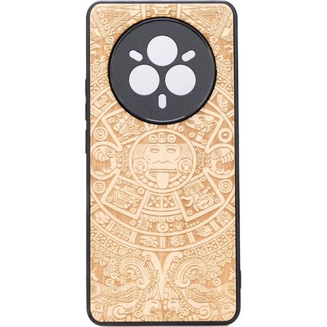 Bewood Holzhülle für Realme 14 Pro Plus 5G AZTEC CALENDAR ANIEGRE (1/2)