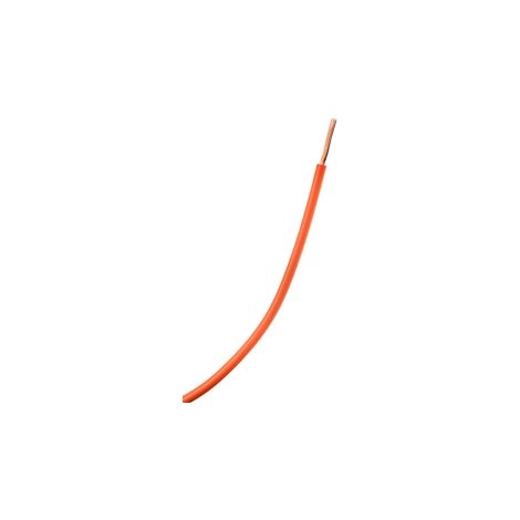 fil souple - h07-vk - 1 x 1.5 mm2 - orange - couronne de 100 mètres