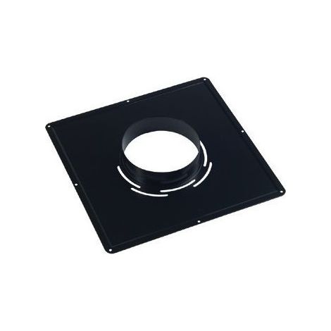 Plaque de propreté en inox noir TEN 40x40  diamètre 180mm