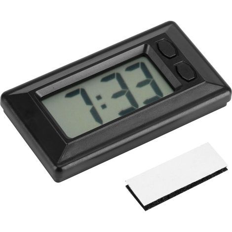 Digitale Uhr, ultradünne, tragbare LCD-Armaturenbrettuhr für Zuhause (1/5)