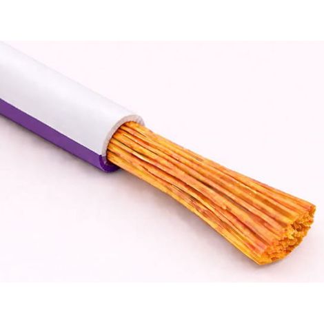 Cavo Filo Unipolare H05V-K sez. 0,35 mmq  Bianco/Viola