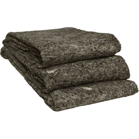 Couvertures de protection déménagement PRO 300 g/m² – lot de 3 – meuble, chantier, stockage