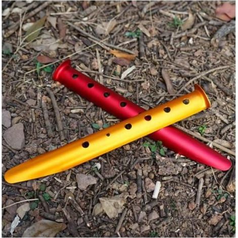 Piquets De Tente - Aluminium Anodisé - 31 Cm - Pour Sable Neige Sol Meuble - 10 Pièces (1/5)