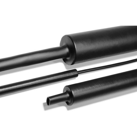 Hellermann tyton 1m tubo termoretractil negro hasta 4:1 323-50120