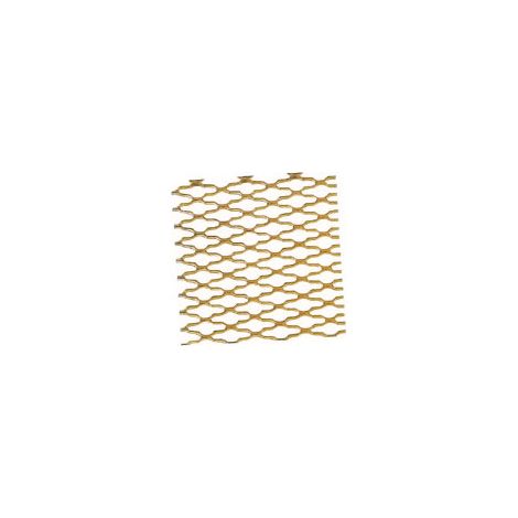 Métal déployé d100 - Epaisseur : 30/10e - Maille : 10 x 24 - Matériau : Aluminium - Dimensions : 2000 x 1000 - Décor : Or - FOSUN (1/2)