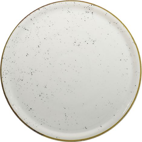 Saturnia Collezione Stains Piatto Pizza D 31 Cm H 1,8 Cm Porcellana Napoli Decorata