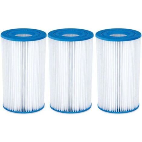Cartouches filtrantes pour piscine Summer Waves A/C, bleues, lot de 3 (1/4)