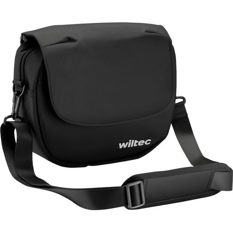 Wiltec Borsa da manubrio per bicicletta 5 l, borsa anteriore bici 26,5 x 9 x 21,5 cm, portaoggetti con tracolla, ideale per e-bike, bici da corsa, gravel bike