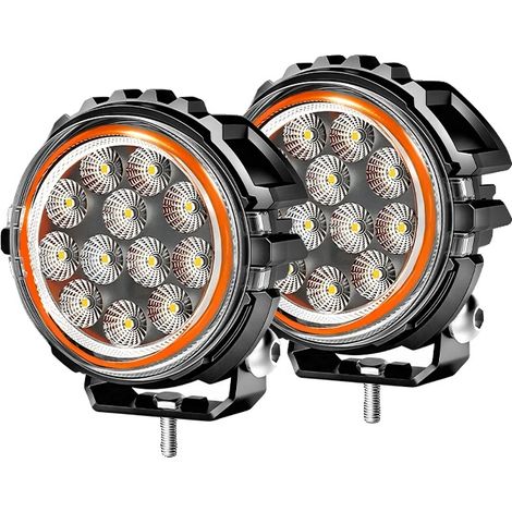 Lámpara de trabajo, foco/luz puntual, diseño impermeable, luz redonda de 5 pulgadas (1/2)