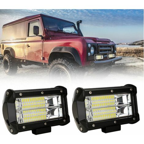 2x 72W LED Arbeitsleuchte Wasserdicht IP67 Spotlight Arbeitslampe für Auto LKW - Schwarz