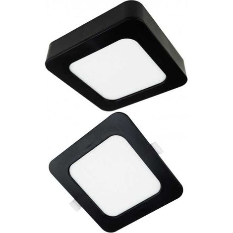 Faretto da incasso quadrato per soffitto, 18W CCT, 2 in 1, nero, NT/PT (1/4)