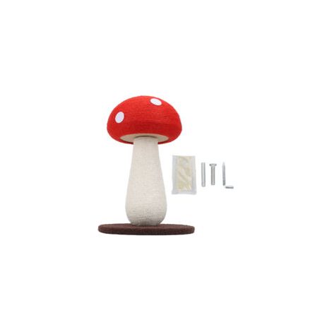 Mushroom Cat Scratching Post Scratch Resistant Furniture Protection Space Saving Cute Cat Scratcher for Kittens (1/5)